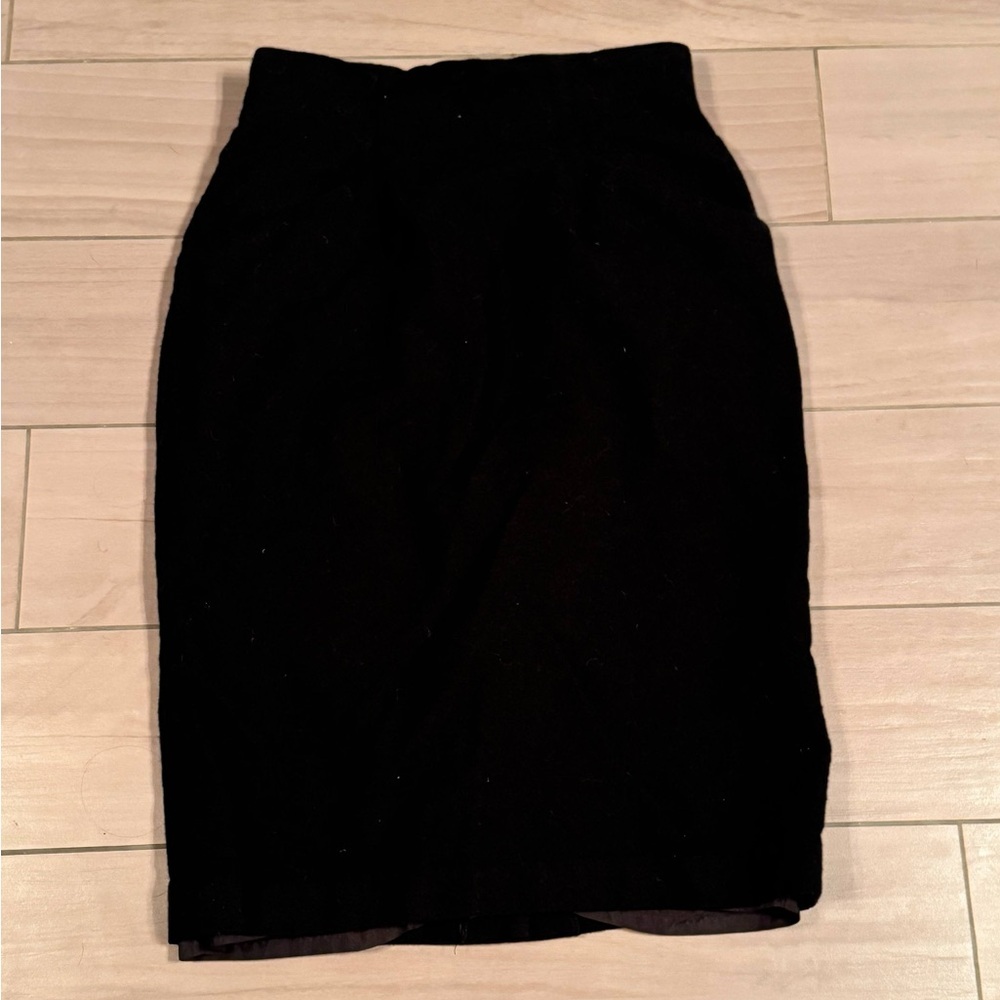 Paul Alexander Elegant Black Pencil Skirt length 26in waist 14in size 12